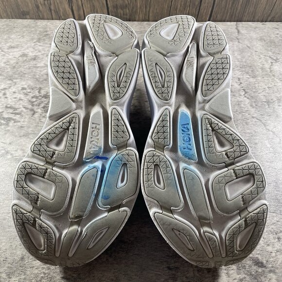 Hoka One One Bondi 8 Womens 9 Shoes Gray Running Sneaker Gym 1127952 HMLR - Picture 8 of 11